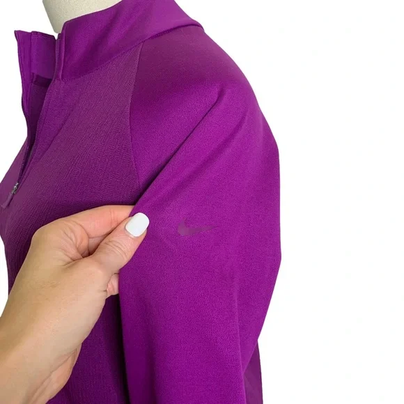NIKE Purple ¼ Zip Long Sleeve Pullover Jacket XS - Picture 4 of 8